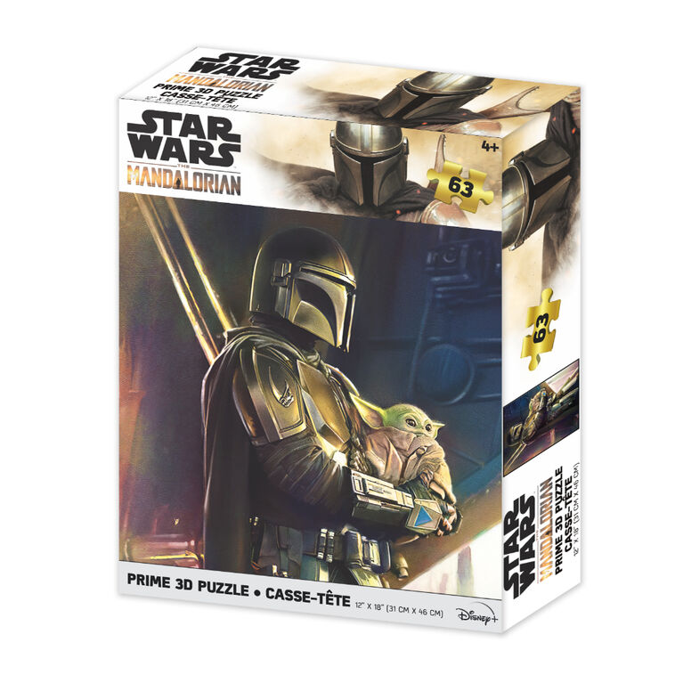 Star Wars: 3D Puzzles - Mandalorian with The Child - 63 pieces