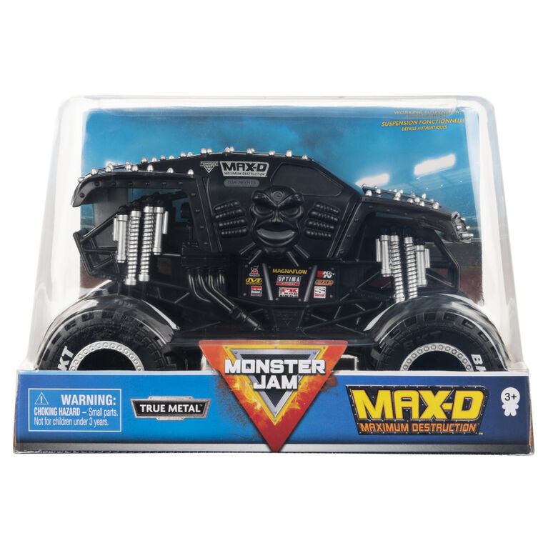 Monster Jam, Official Max-D Monster Truck, Collector Die-Cast Vehicle, 1:24 Scale