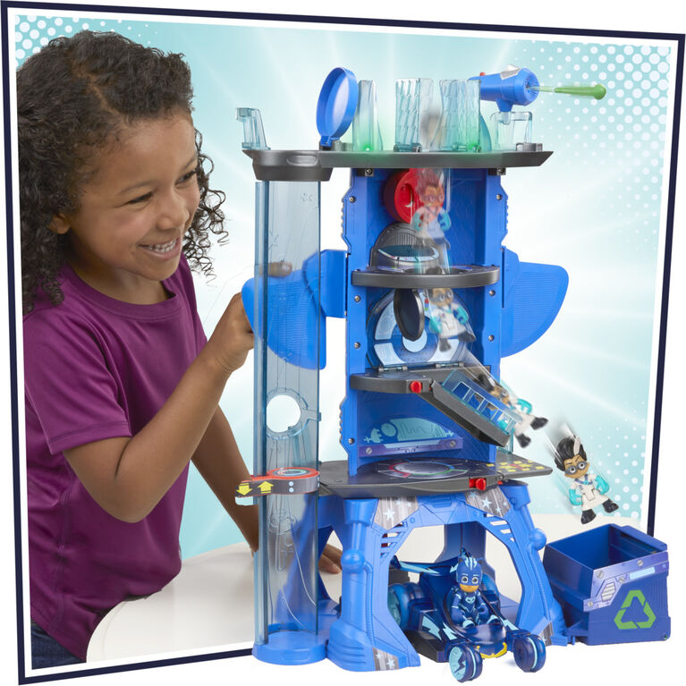 PJ Masks Deluxe Battle HQ Preschool Toy, Headquarters Playset - English Edition