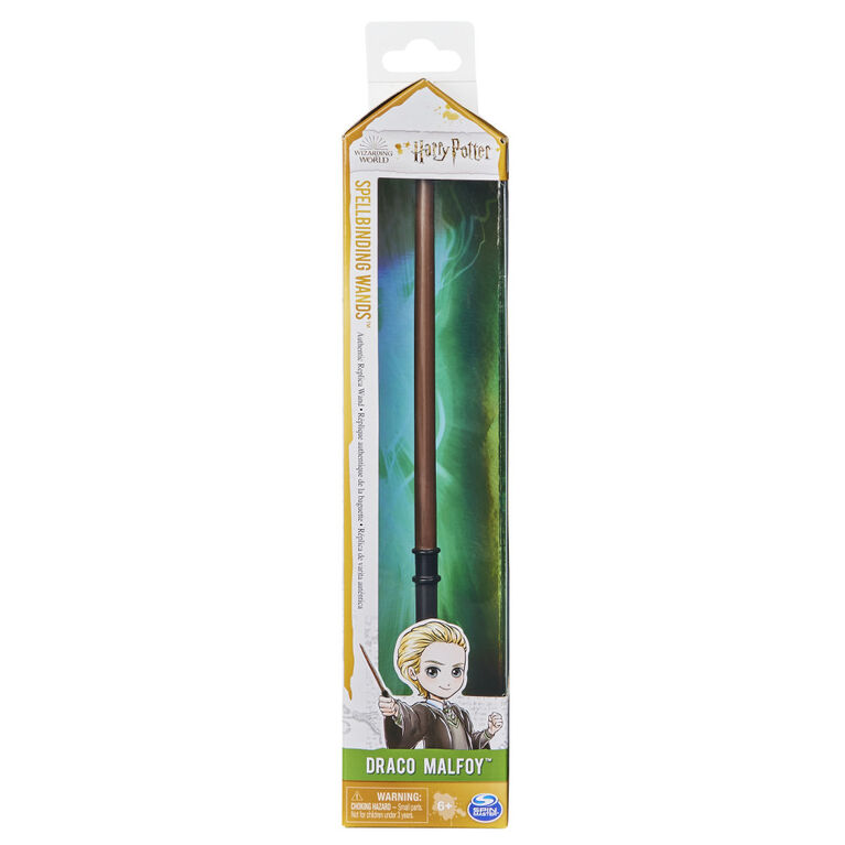 Wizarding World Harry Potter, 12-inch Spellbinding Draco Malfoy Wand with Collectible Spell Card
