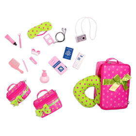 Our Generation, Luggage And Travel Playset for 18-inch Dolls