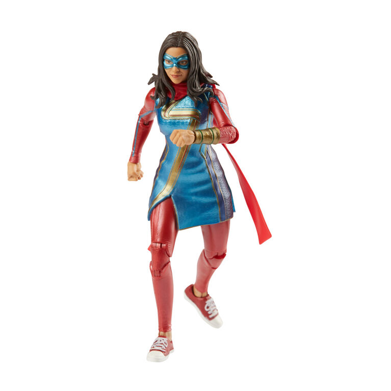Marvel Legends Series Disney Plus Ms. Marvel MCU Series Action Figure 6-inch Collectible Toy, includes 3 Accessories and 1 Build-A-Figure Part