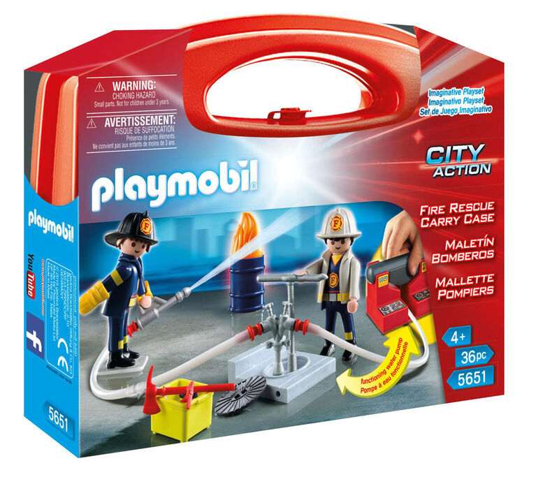 Playmobil - Mallette Transportable de Pompiers (5651)