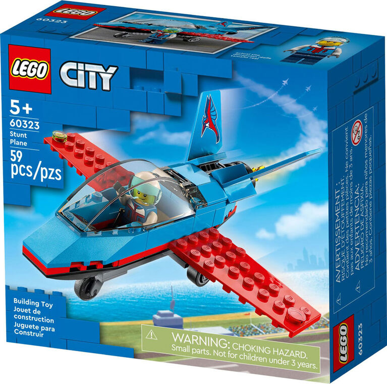 LEGO City Stunt Plane 60323 Building Kit (59 Pieces)