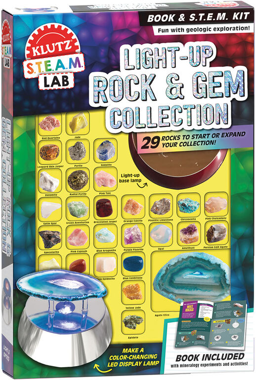 Klutz Maker Lab: Light-Up Rocks and Gem Collection - English Edition