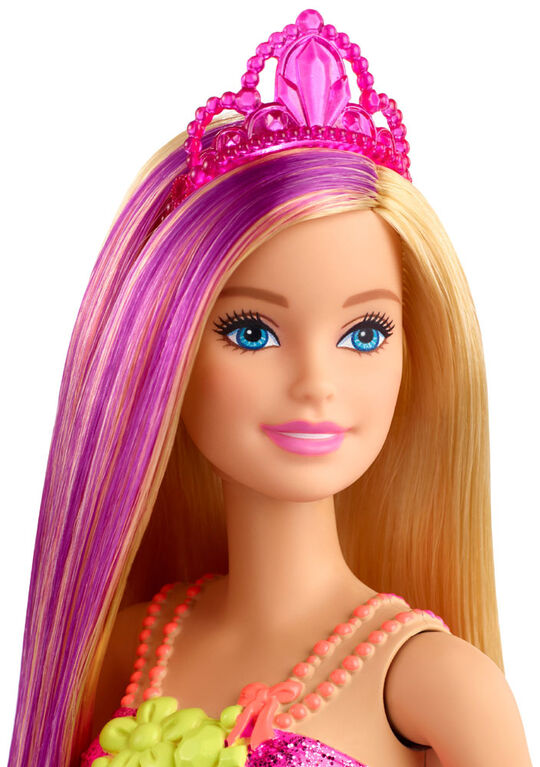 Barbie Dreamtopia Princess Doll, 12-inch, Blonde with Purple Hairstreak