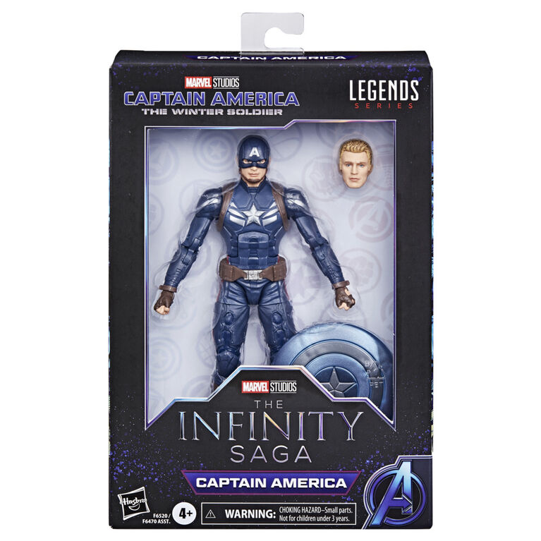 Hasbro Marvel Legends Series Captain America, Captain America: The Winter  Soldier 6 Inch Marvel Legends Action Figures