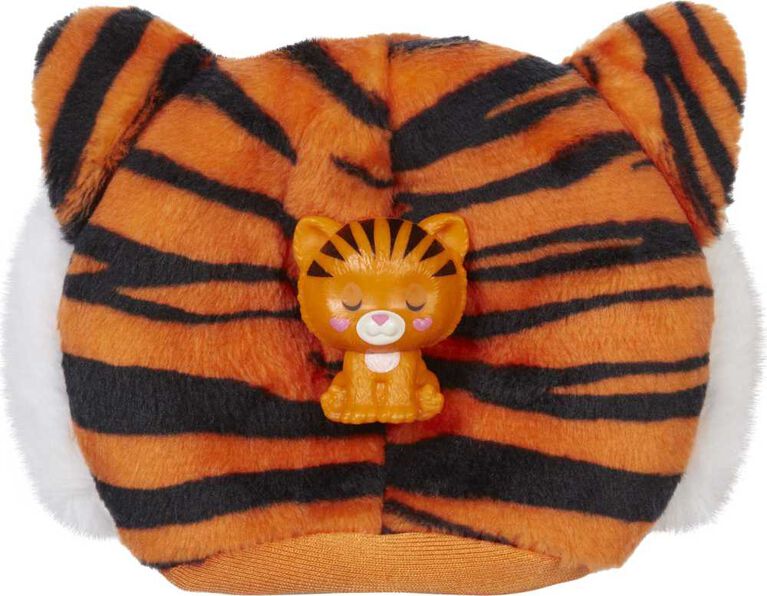 Barbie Cutie Reveal Chelsea Doll and Accessories, Jungle Series, Tiger-Themed Small Doll Set