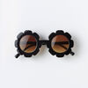 lunettes de soleil en forme de fleur - noir