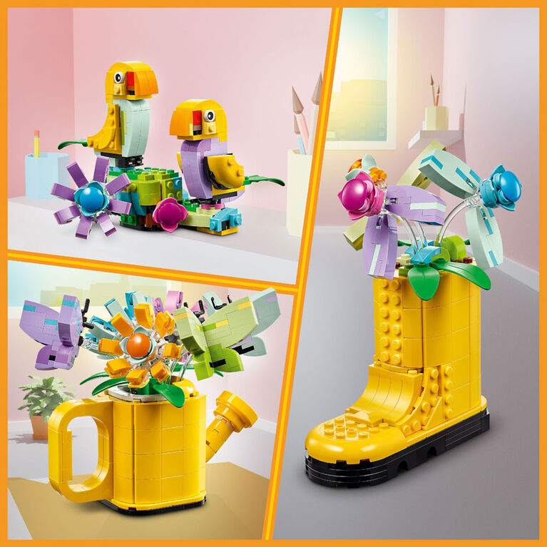 LEGO Creator Des fleurs dans un arrosoir 3en1 Jouet 31149