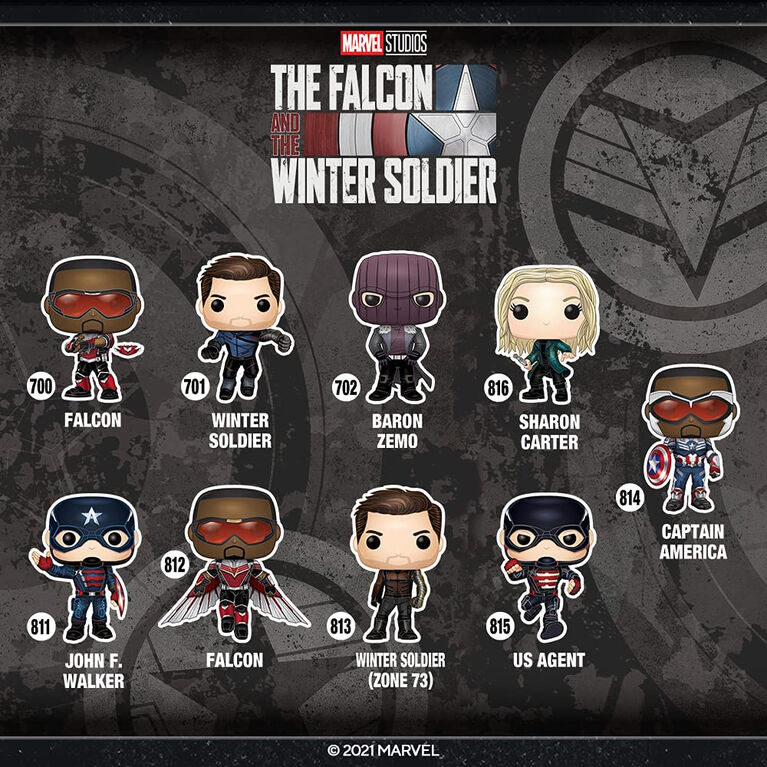 Figurine en Captain America par Funko POP! Falcon and The Winter Soldier