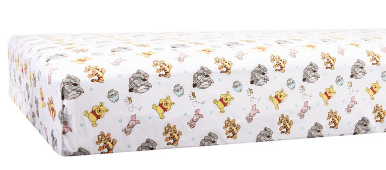 Disney Baby Drap de contour pour lit de bébé- Winnie The Pooh