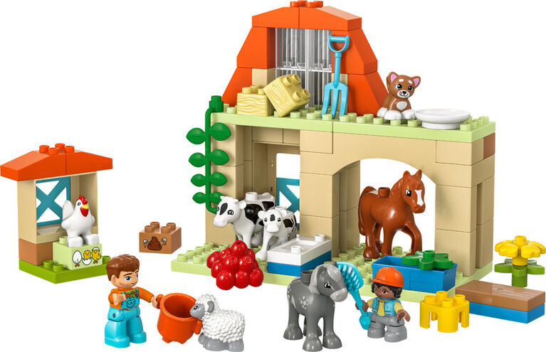 LEGO DUPLO Town Caring for Animals at the Farm Toy, Kids Learning Toy 10416
