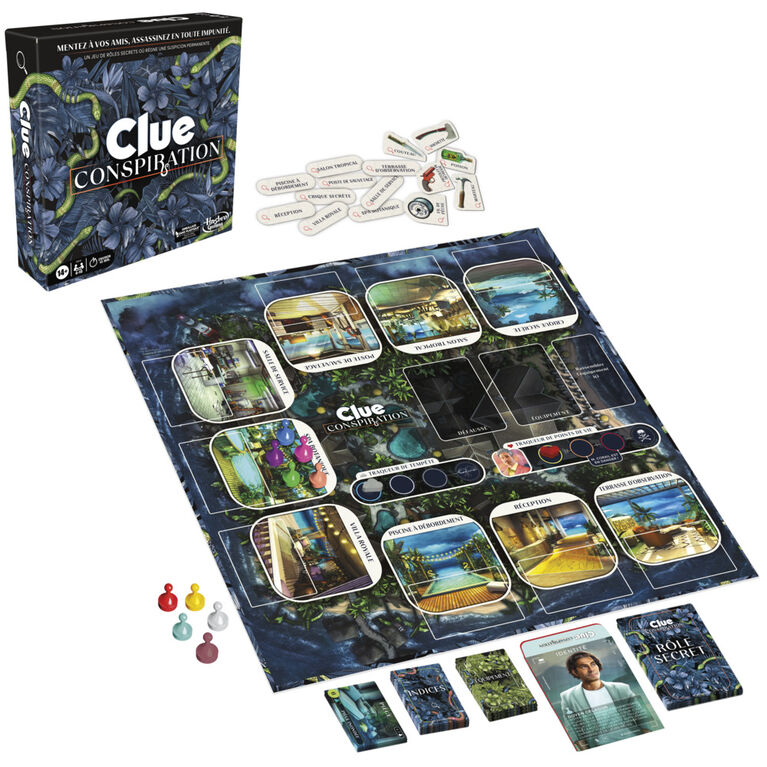 Clue Conspiration, jeu de plateau pour ados et adultes