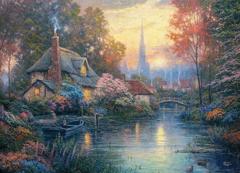 Ceaco Thomas Kinkade 1000-Piece Puzzle Nanette's Cottage