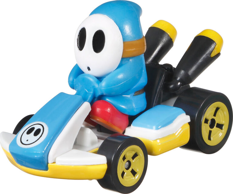 Hot Wheels Mario Kart Shy Guy Standard Kart, Light-Blue