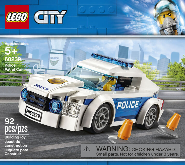 LEGO City Police La voiture de patrouille 60239 (92 pièces)