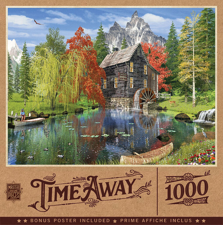 Time Away 1000 Piece Puzzle - Creekside Mill - English Edition