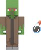 Minecraft Zombie Villager Figure