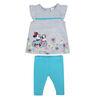 Disney Minnie Mouse 2-Piece Legging Set - Blue, 12 Months