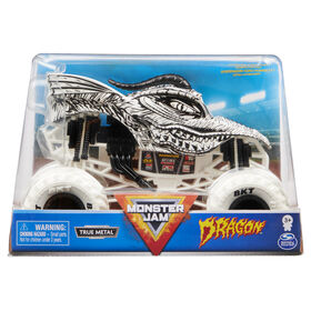 Monster Jam, Monster truck Dragon officiel, véhicule en métal moulé à collectionner, échelle 1:24