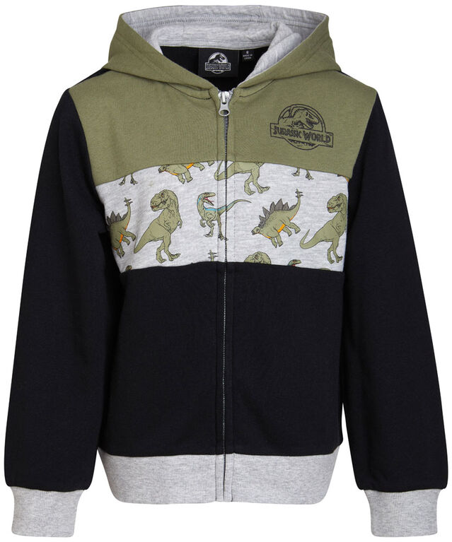 Jurassic World - Fleece Hoodie - Jurassic / Grey / 3T