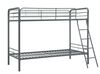 DHP Twin over Twin Bunk Bed -  Silver