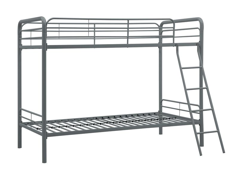 Dhp Twin Over Bunk Bed Silver, Dorel Twin Bunk Bed Instructions