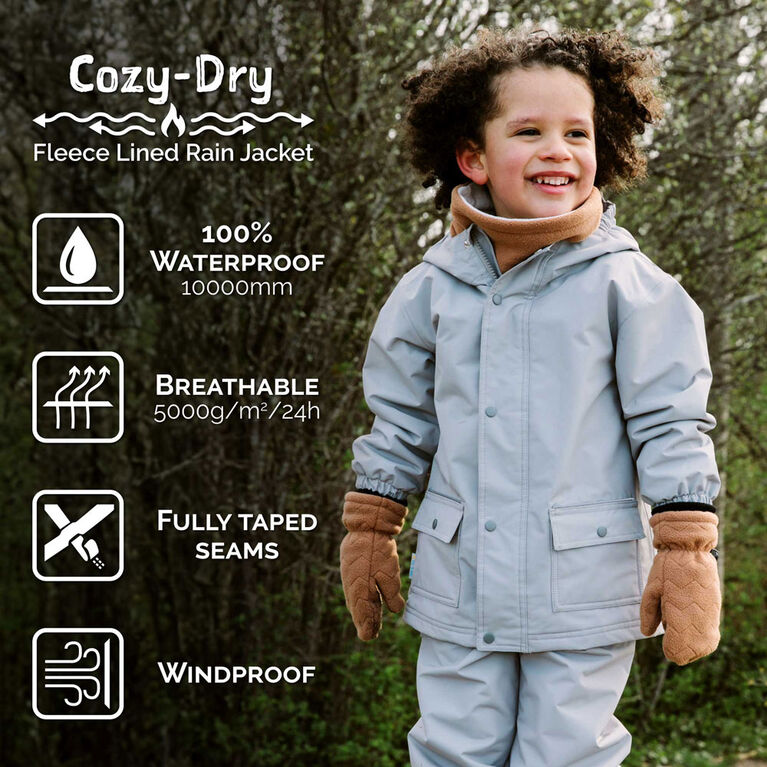 Vestes de Pluie Doubl&eacute;es en Polaire pour Enfants | Dinosaures de l&rsquo;Espace - 5T (5-6A)