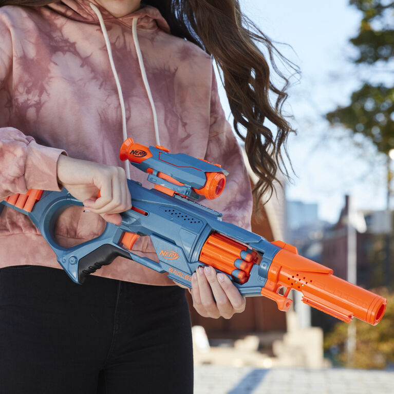 Nerf Elite 2.0, blaster à verrou Eaglepoint RD-8, barillet 8 fléchettes