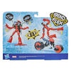 Marvel Bend and Flex, Flex Rider Spider-Man Action Figure Toy