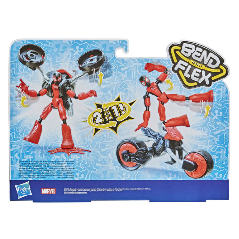 Marvel Bend and Flex, Flex Rider Spider-Man Action Figure Toy