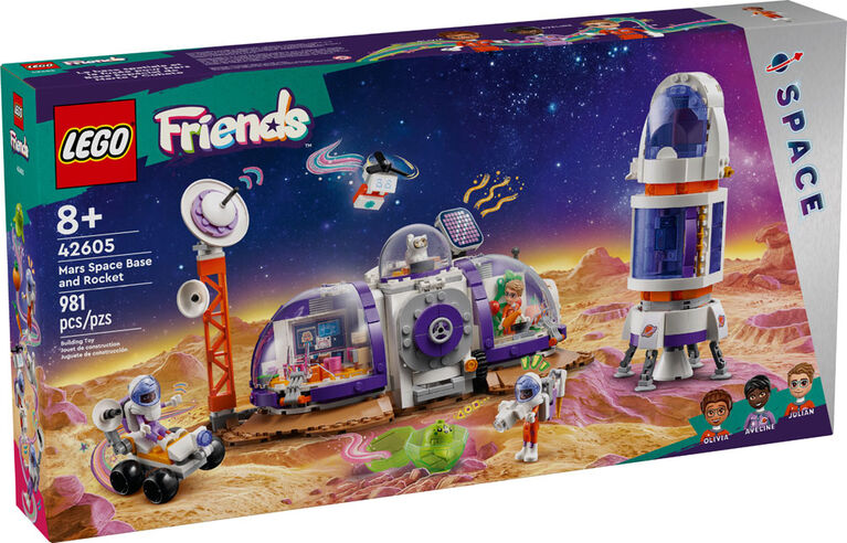 LEGO Friends Mars Space Base and Rocket Toy for Pretend Play 42605