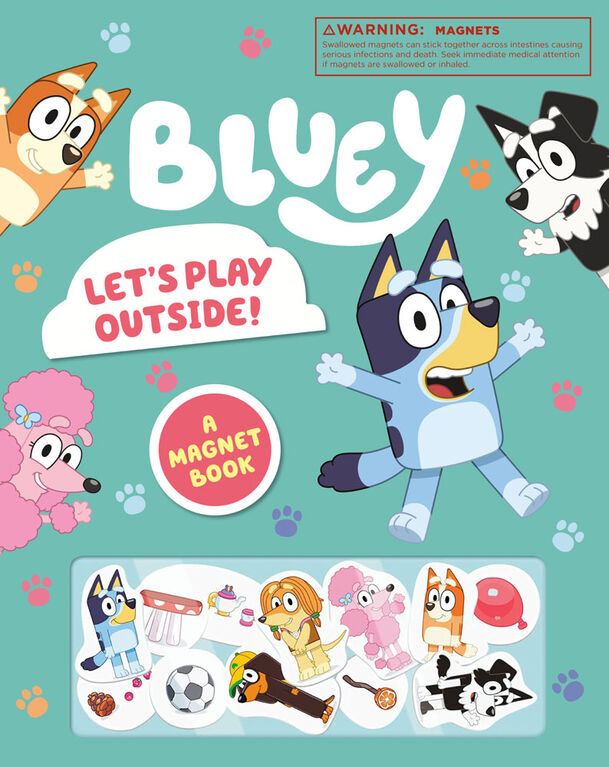 Bluey: Let's Play Outside!: A Magnet Book - English Edition