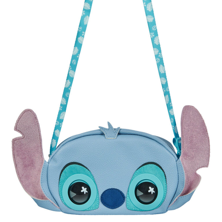 Purse Pets, Disney Stitch Interactive Pet Toy and Shoulder Bag with over 30 Sounds and Reactions, Crossbody Purse
