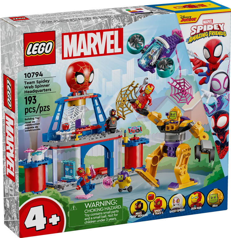 LEGO Marvel Team Spidey Web Spinner Headquarters Spider-Man Toy 10794