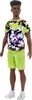 Barbie-Poupée Ken Fashionistas 123, large d'épaules, t-shirt, short