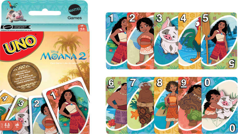 UNO Disney Moana 2 Card Game for Kids & Family Night