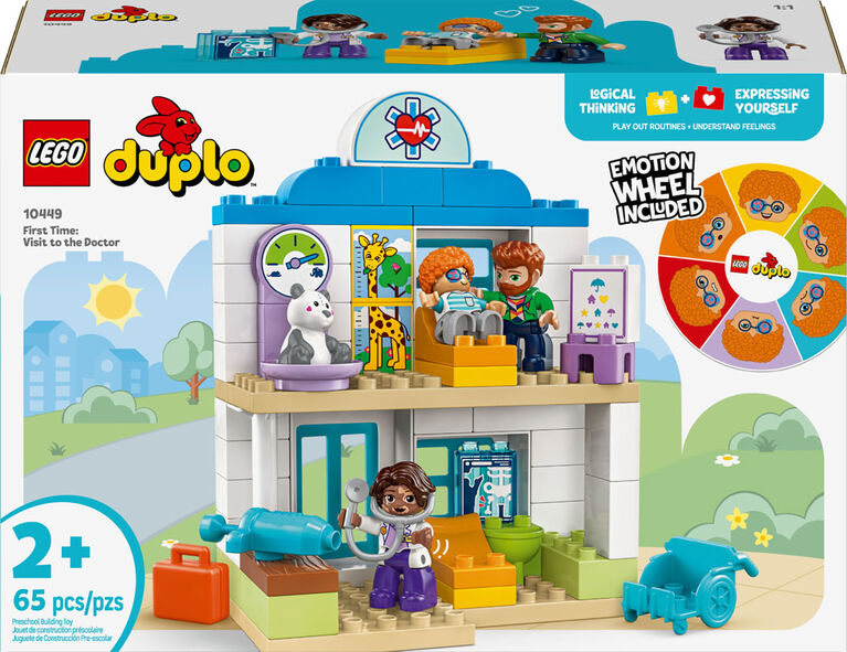 LEGO DUPLO Town First Time Visit with the Doctor Office Building Toy - Playset for Preschool Kids - 10449