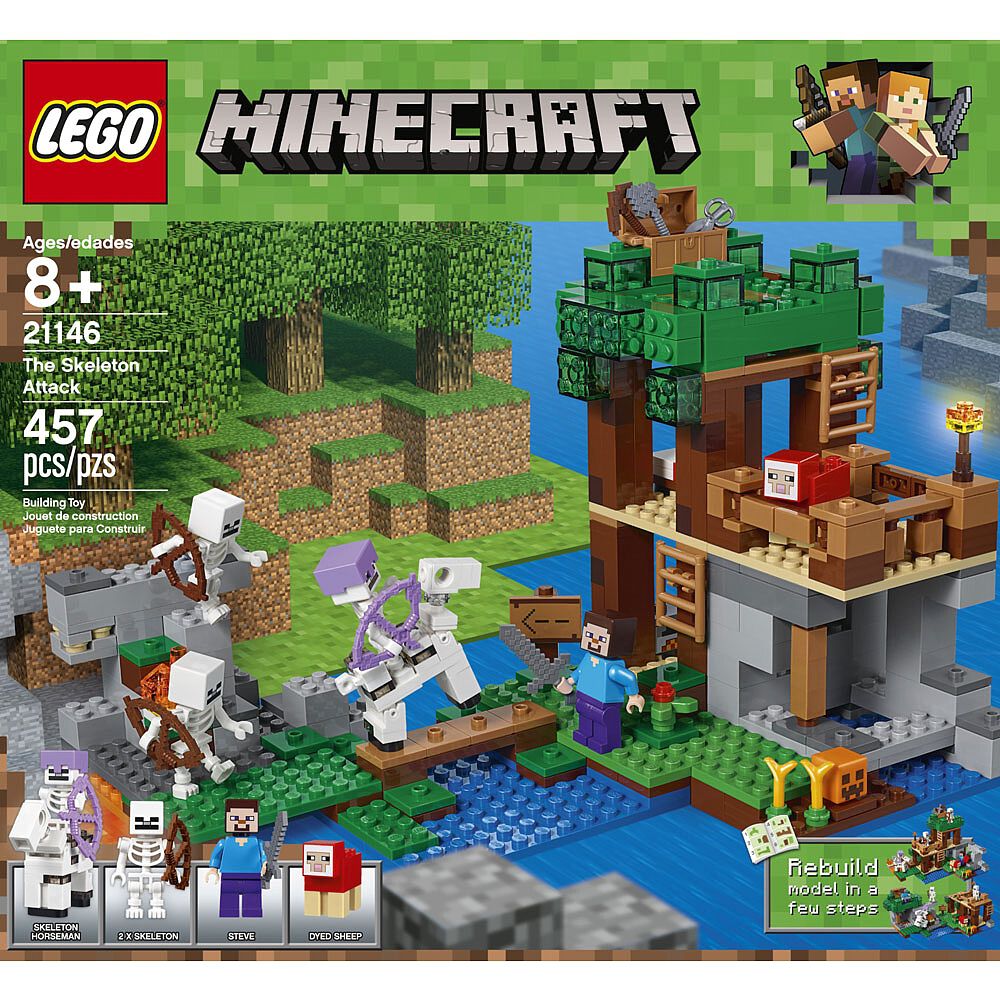 skeleton attack minecraft lego
