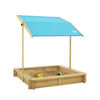 Wooden Sandpit with Canopy