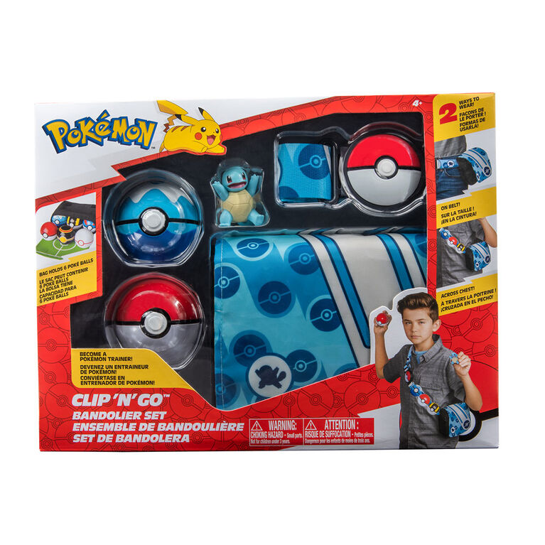 Pokémon - Bandolier Set: Squirtle + Dive Ball and Poké Ball