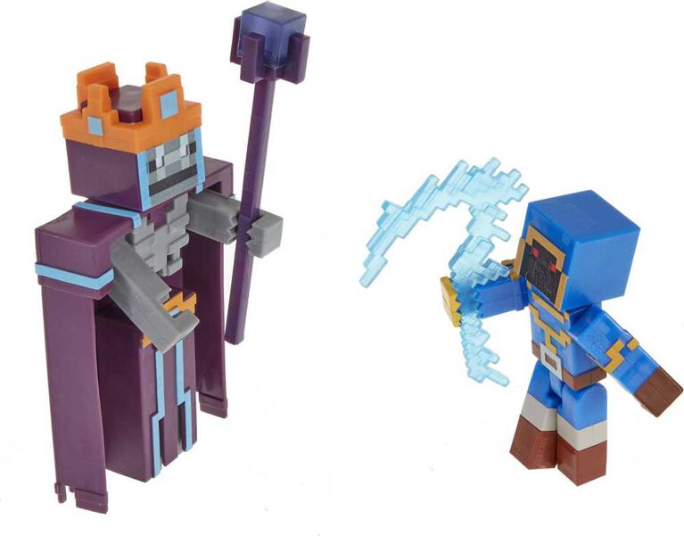 Minecraft Dungeons Arch Illager and Redstone Golem Figures