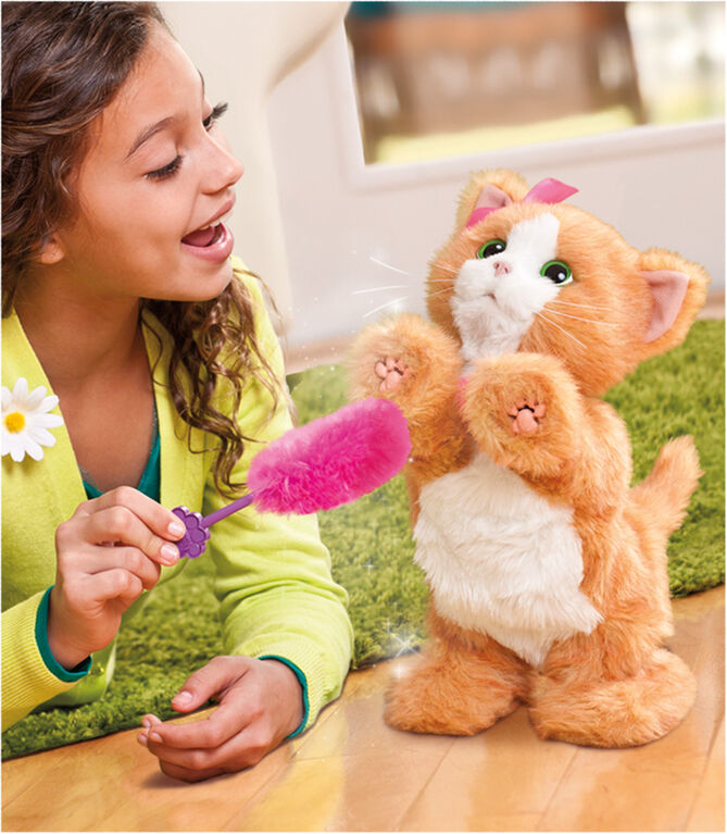 Jouet électronique en peluche pour chat, jouet interactif en peluche pour  chat, qui marche, miaule et saute, robot réaliste en peluche cadeau pour  enfants : : Jeux et Jouets