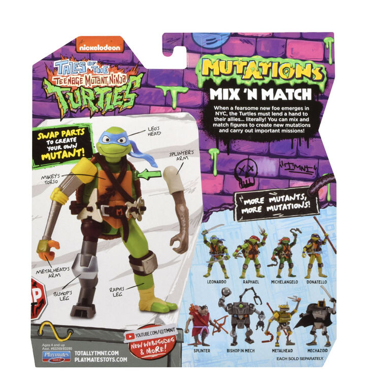 Tales of Teenage Mutant Ninja Turtles: Mutations Mix and Match Raphael Basic Action Figure Assortment