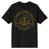 Harry Potter Hogwarts House Hufflepuff Badger Black T-Shirt