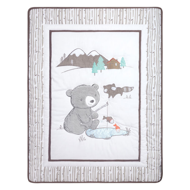 Gone Fishing 3 Piece Crib Bedding Set