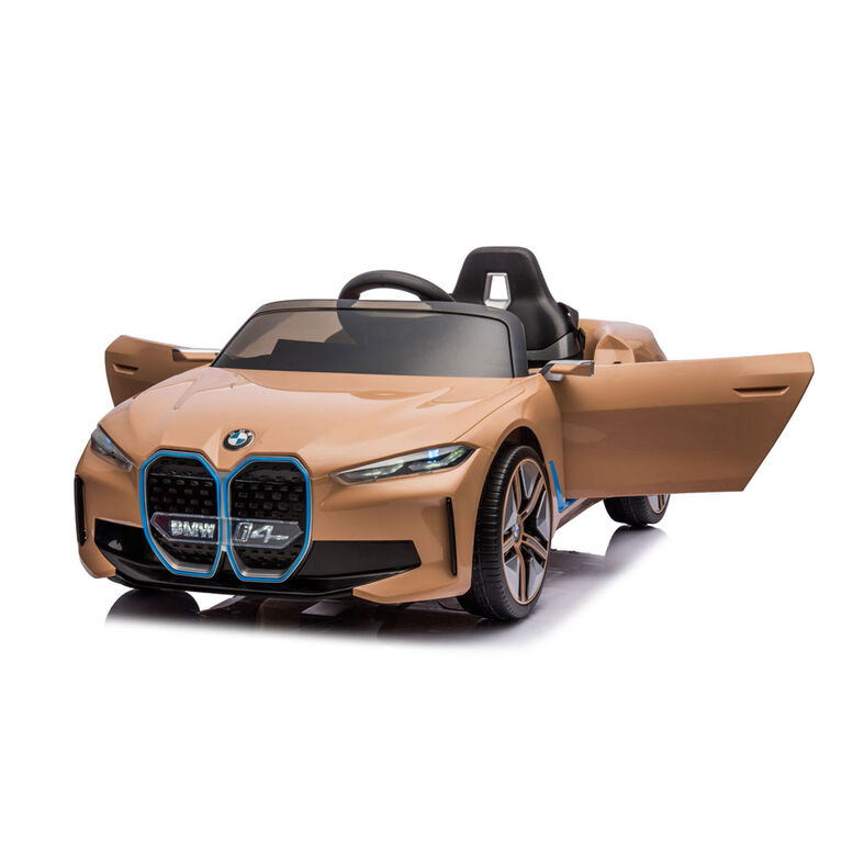 KidsVip 12V Licensed BMW i4 W/ RC- Camel