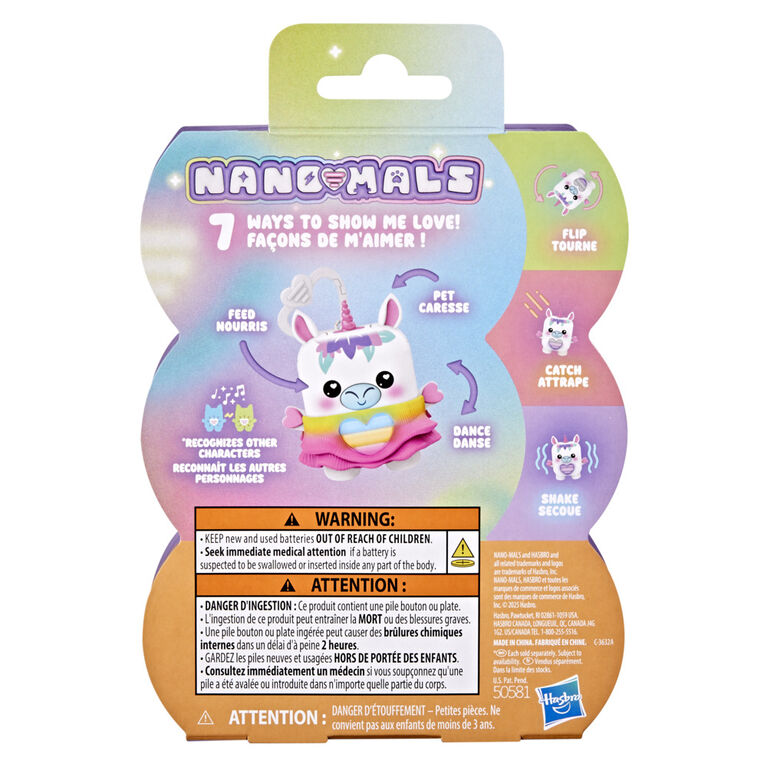 Hasbro Nano-mals Meadowmist the Unicorn Electronic Fidget Pet
