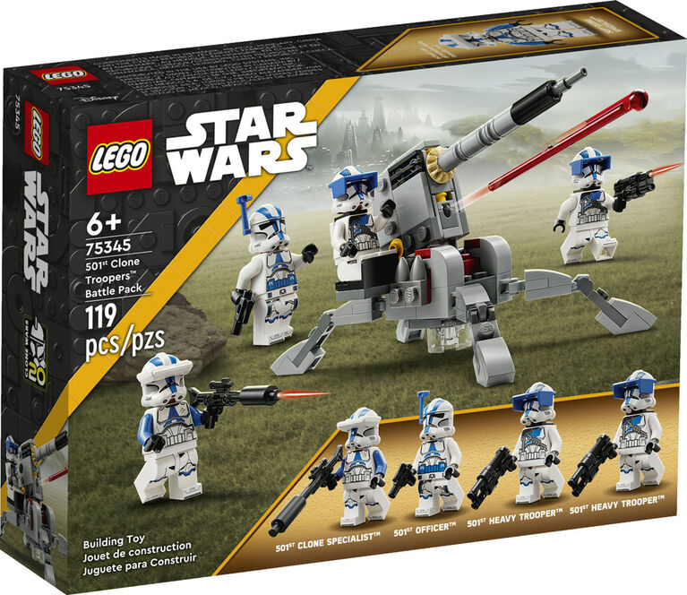 LEGO Star Wars 501st Clone Troopers Battle Pack 75345 Building Toy Set (119 Pcs)